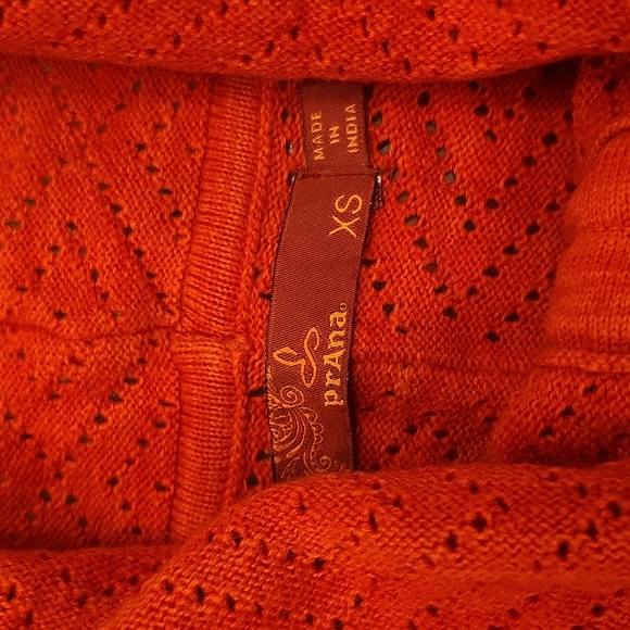 Prana Women's Red Cowl Neck Cedar Sweater Wool Blend Xs - Picture 6 of 14